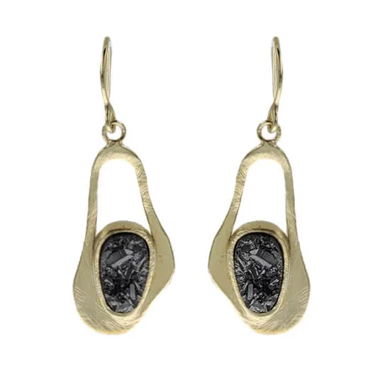 Marcia Moran Matisse Titanium Druzy Earrings