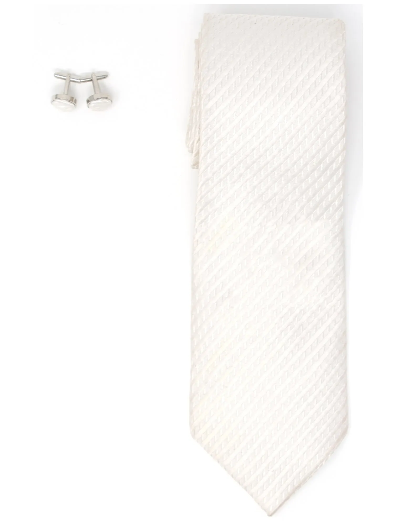 Men's Silk Wedding Neck Tie And Cufflinks set Collection