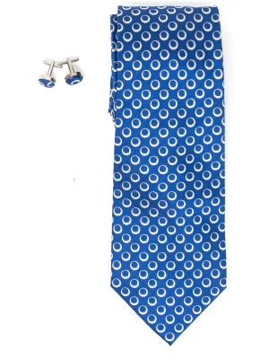 Men's Silk Wedding Neck Tie And Cufflinks set Collection