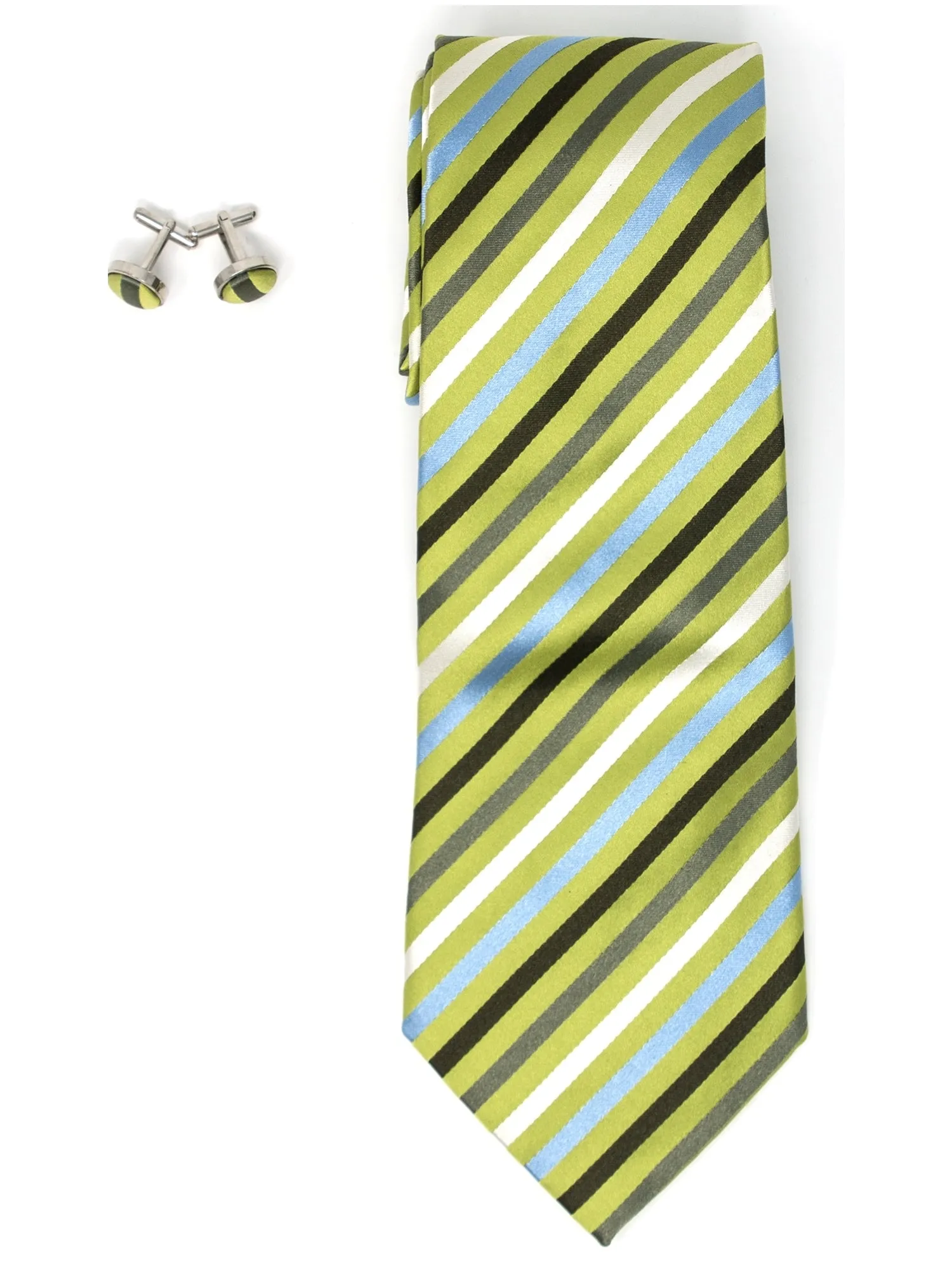 Men's Silk Wedding Neck Tie And Cufflinks set Collection