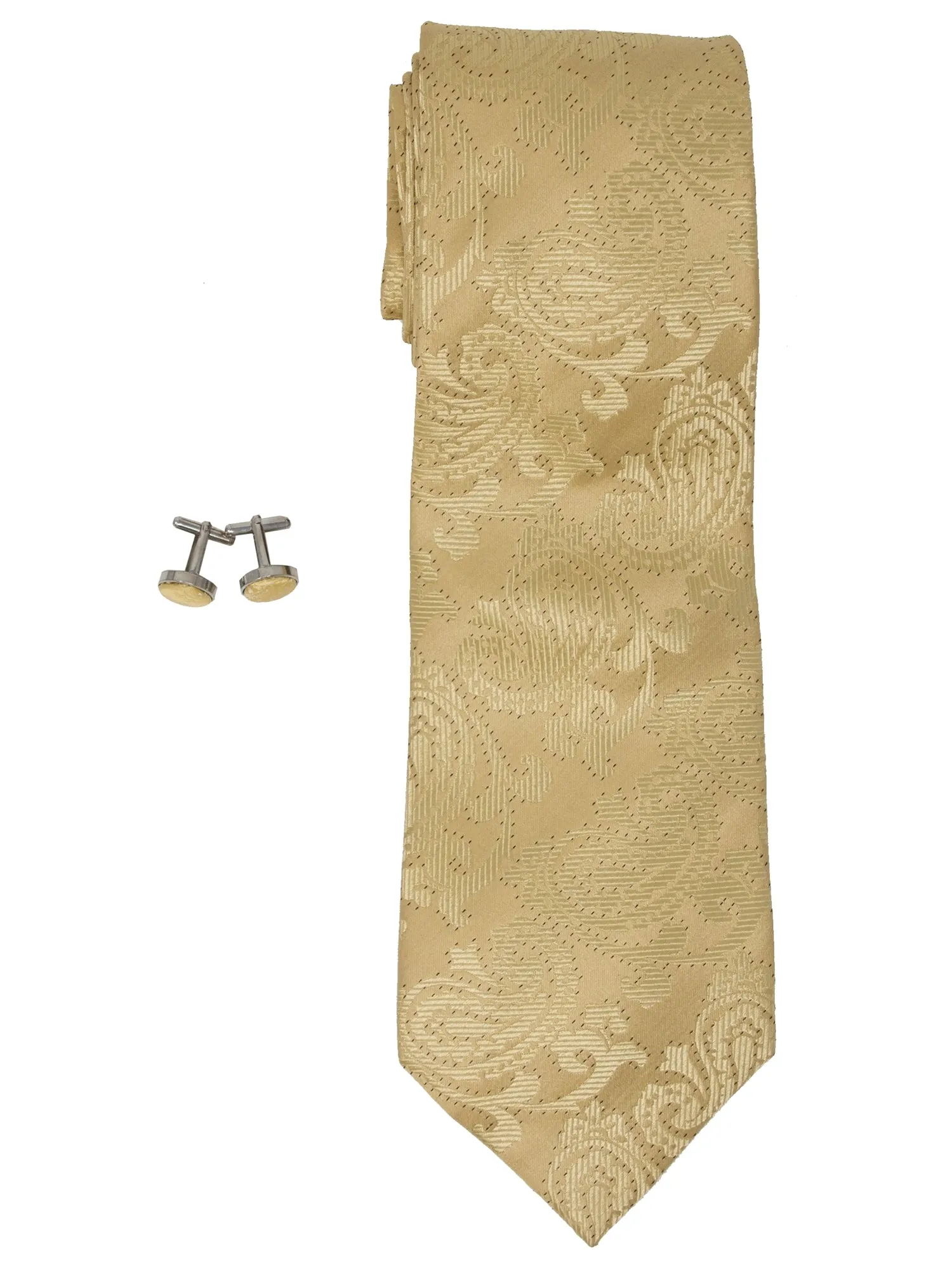 Men's Silk Wedding Neck Tie And Cufflinks set Collection