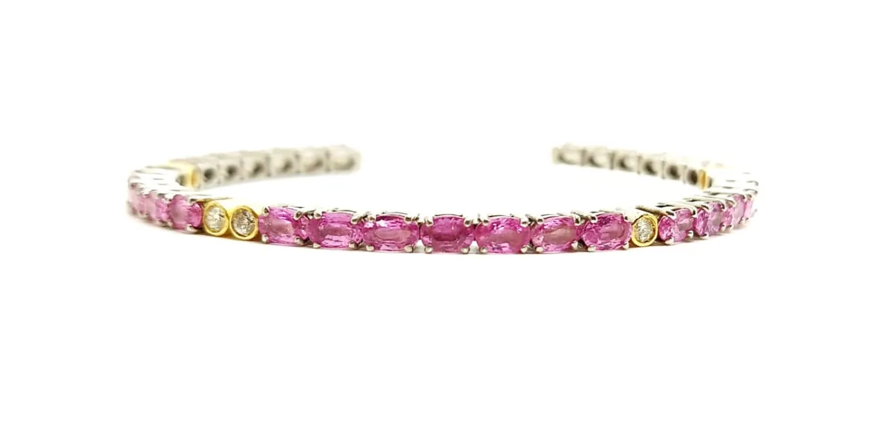 Multicolor Gemstone and Diamond Stackable Bangle ( Extraordinary Collection) Price for 1 pc