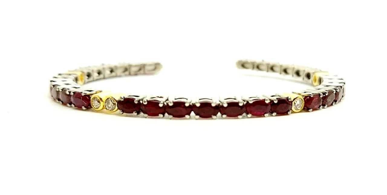 Multicolor Gemstone and Diamond Stackable Bangle ( Extraordinary Collection) Price for 1 pc