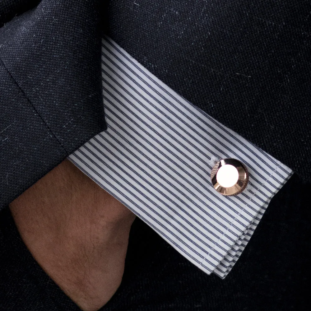 Oliver rose gold cufflinks