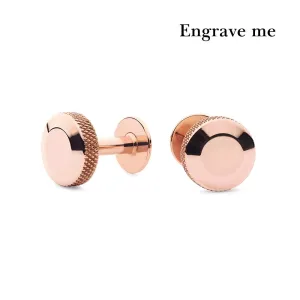 Oliver rose gold cufflinks