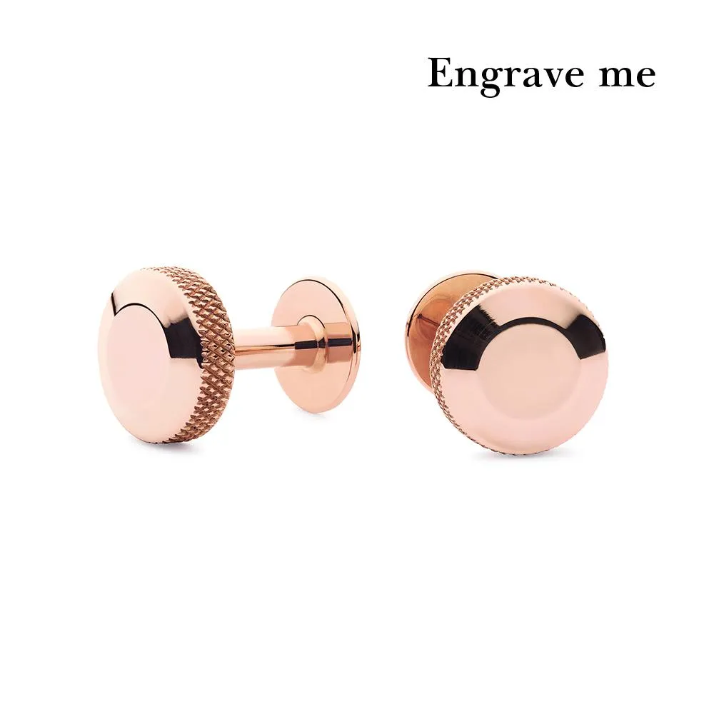 Oliver rose gold cufflinks