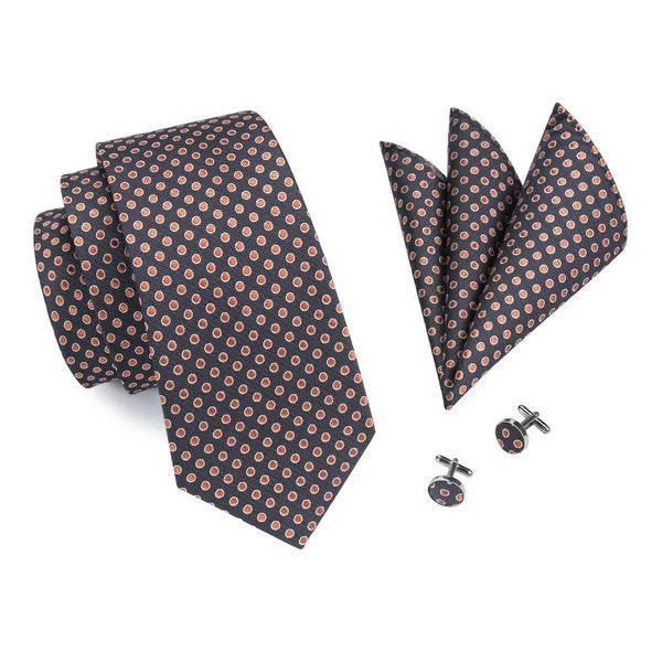 Orange and Brown Polka Dot LBW1542