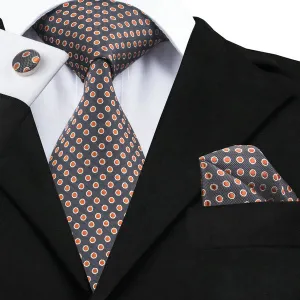 Orange and Brown Polka Dot LBW1542