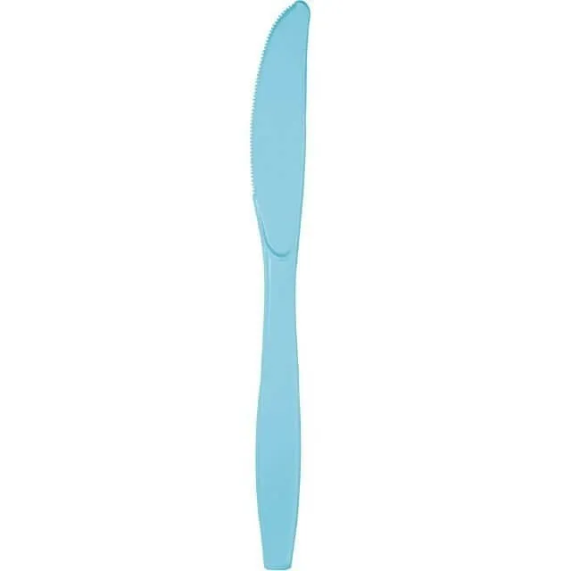 Pastel Blue Plastic Knives