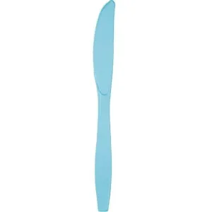 Pastel Blue Plastic Knives