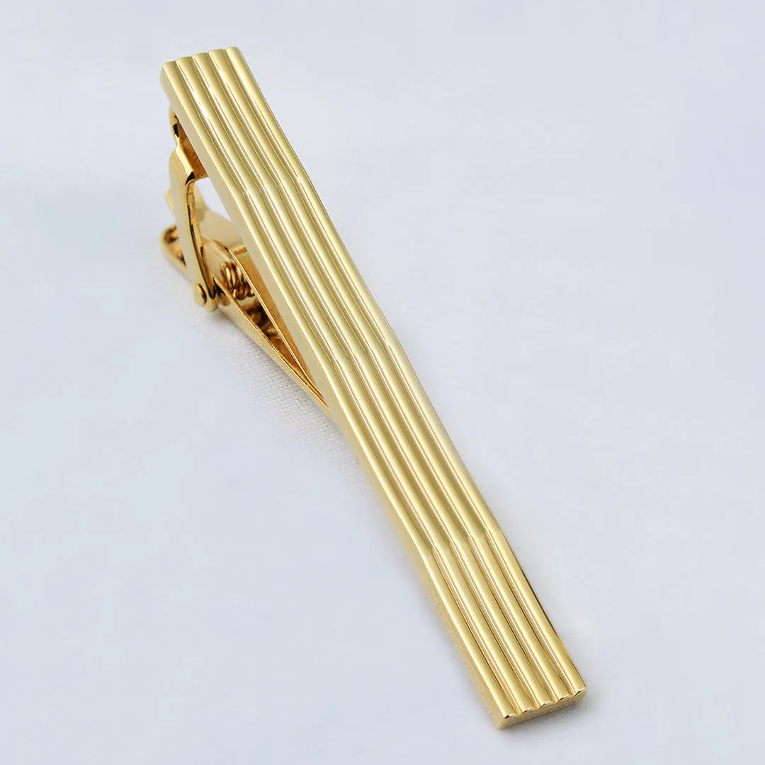 Peluche Curves to Kill Silver Cufflinks and Tie Pin Set