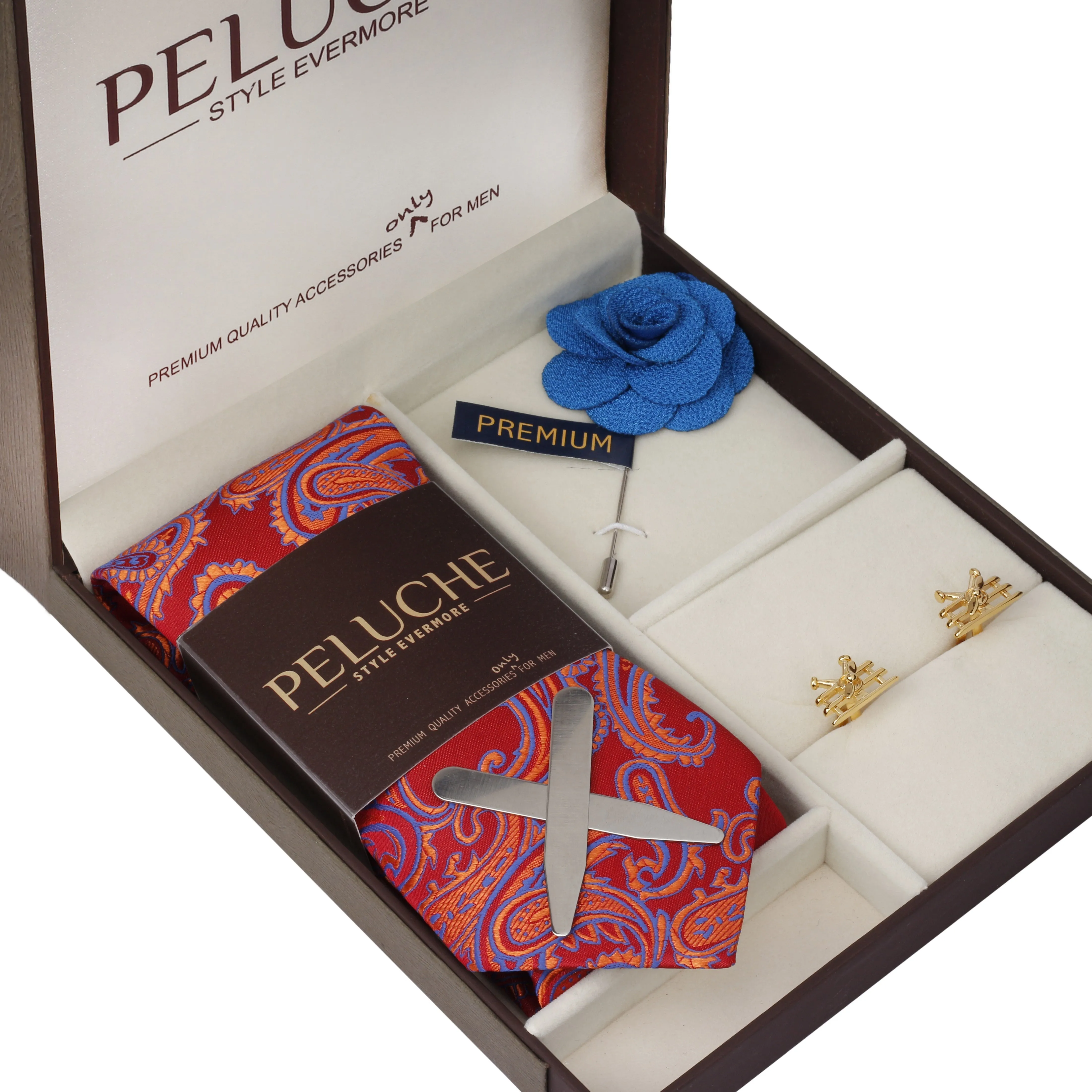 Peluche Golden Airplane Golden Cufflinks for Men