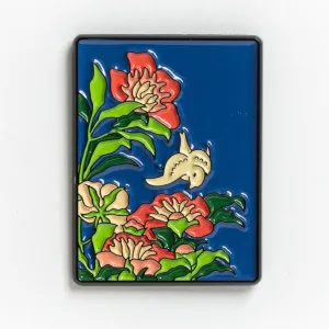 Peonies and Canary - Pin