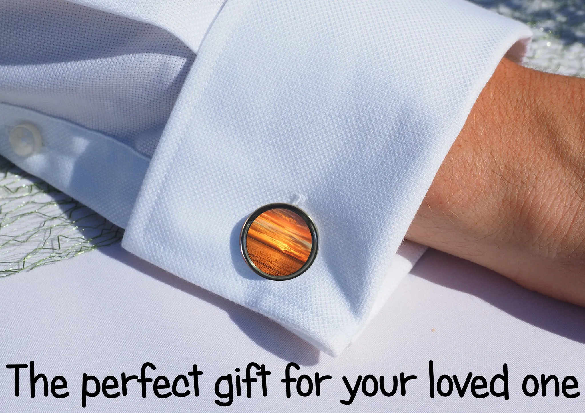 Personalised Circle Cufflinks