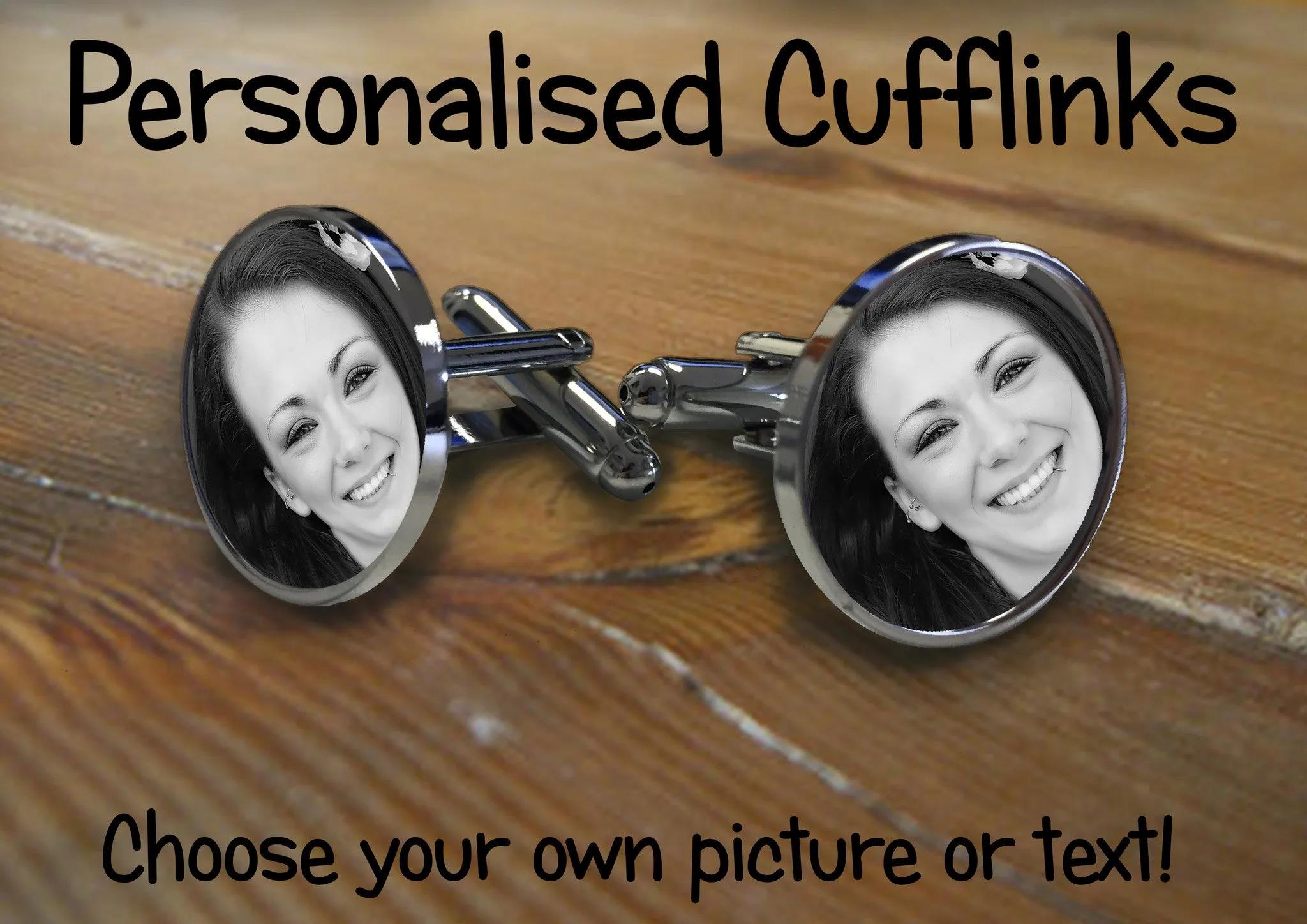 Personalised Circle Cufflinks