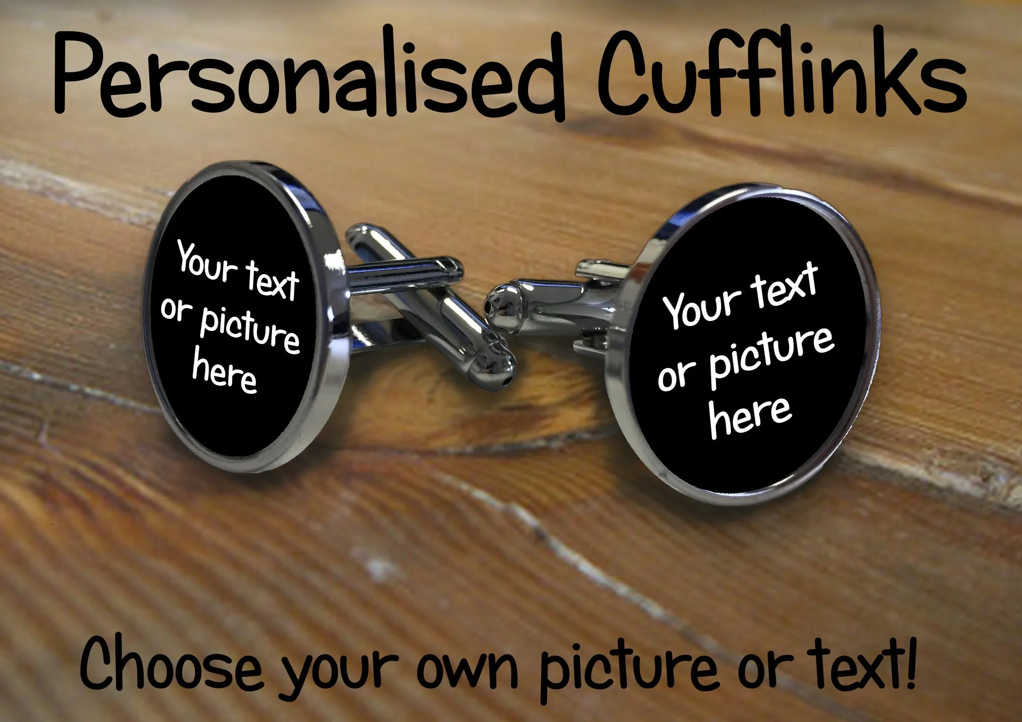 Personalised Circle Cufflinks