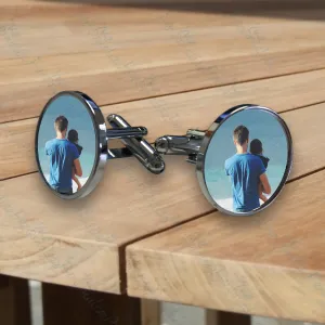 Personalised Circle Cufflinks
