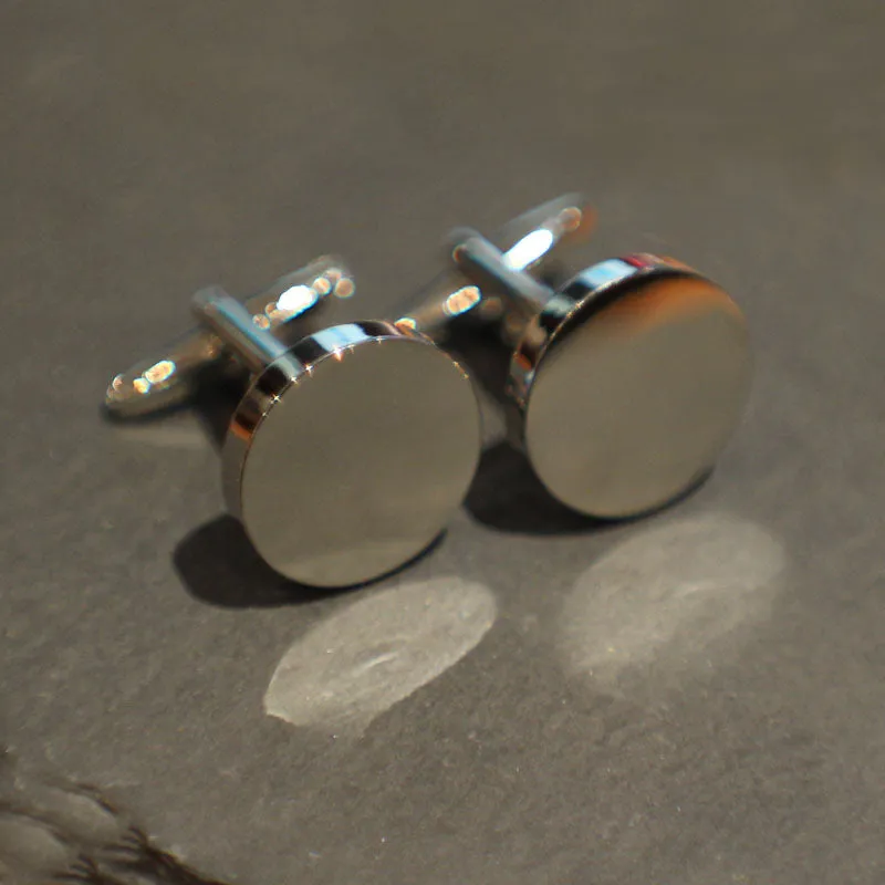 Personalised Round Cufflinks including gift box