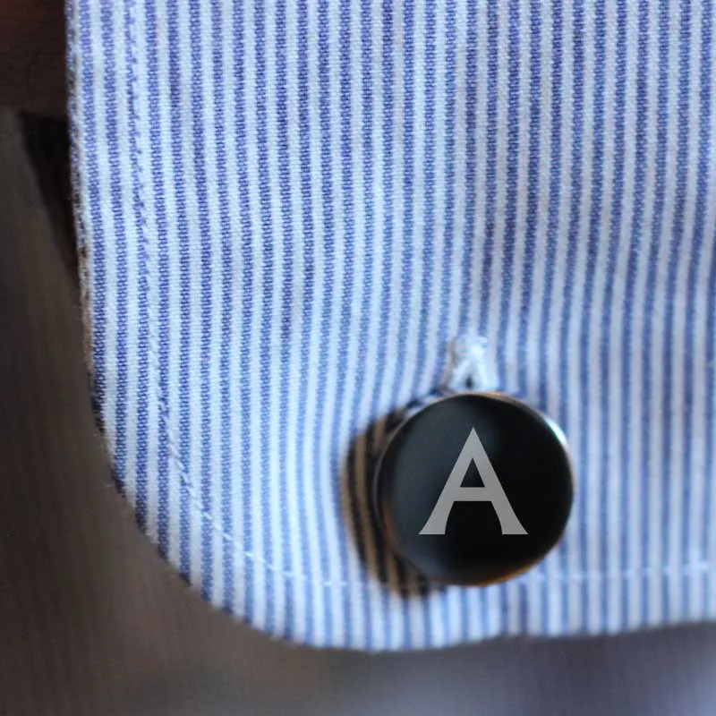 Personalised Round Cufflinks including gift box