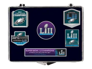 Philadelphia Eagles 2018 Super Bowl LII Champions 5 Piece Collector Pin Set