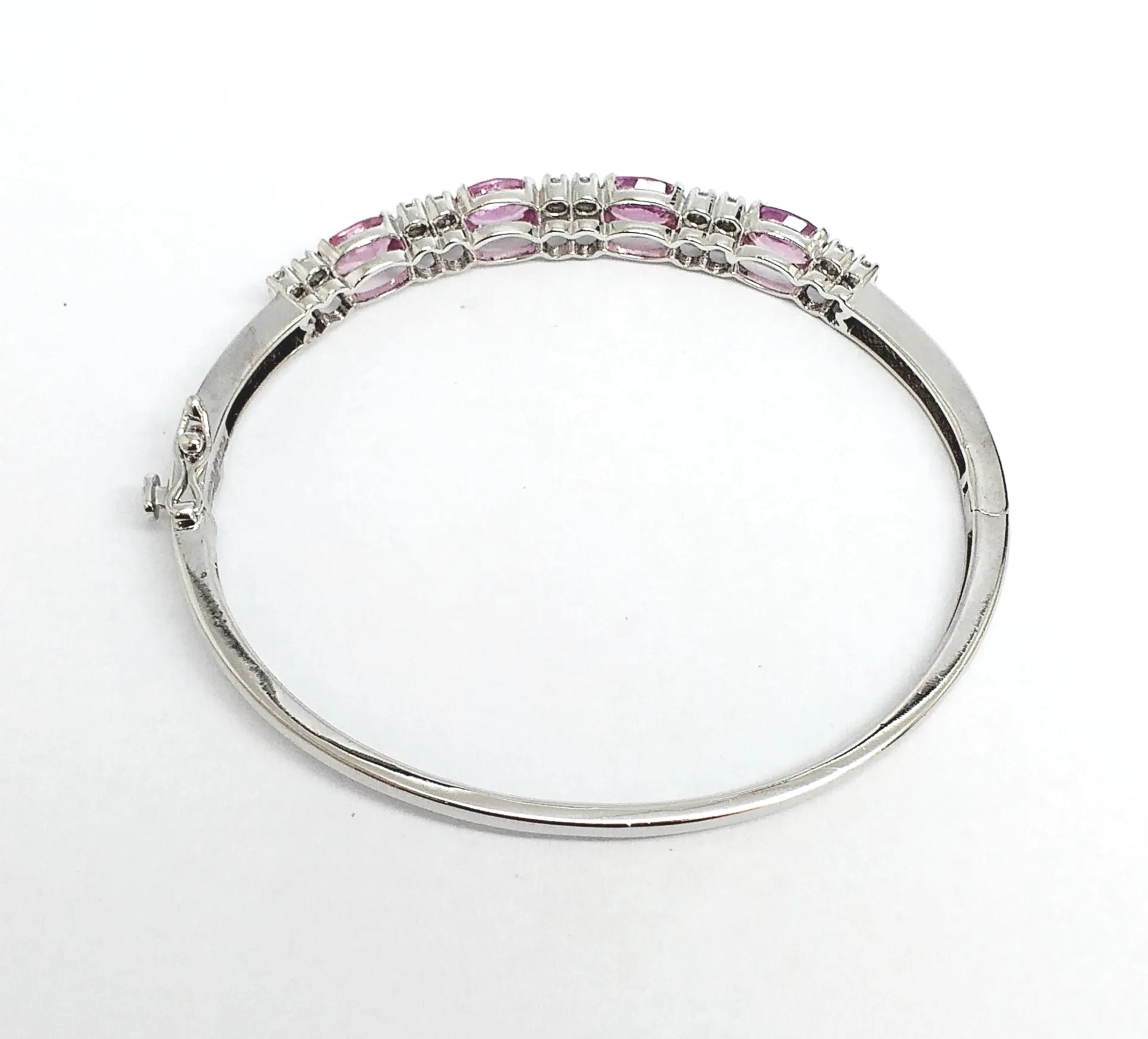 PINK SAPPHIRE & DIAMOND BANGLE