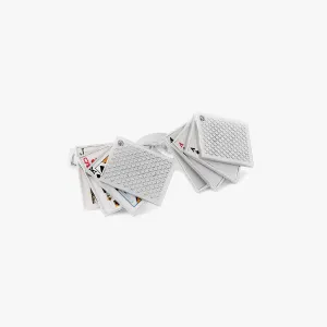 Playing Card Cufflinks in Palladium Plated