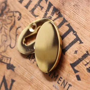 Polished Brass Oval Covered Escutcheon