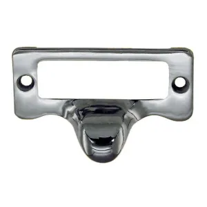 Polished Nickel Finger Pull Label Holder