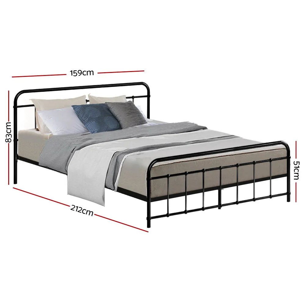 Queen Metal Bed Frame w/ Storage- Rust Resistant Artiss