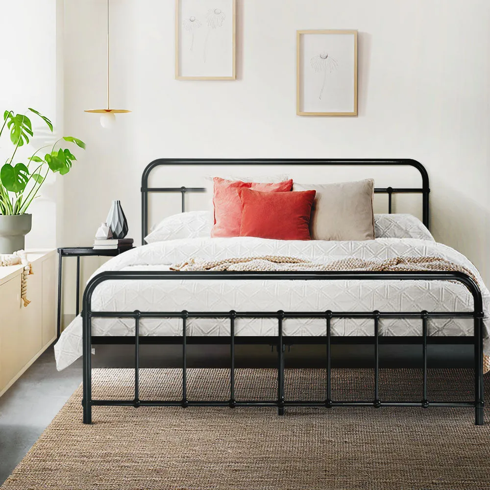 Queen Metal Bed Frame w/ Storage- Rust Resistant Artiss