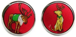 Santa's Helper: Cufflinks - Red