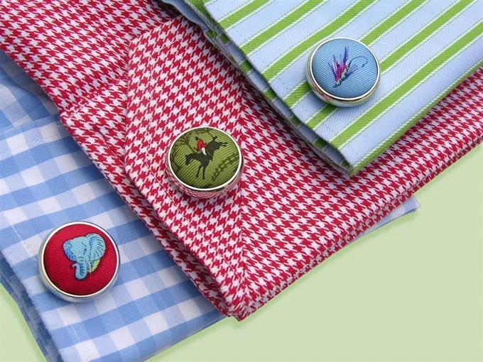 Santa's Helper: Cufflinks - Red