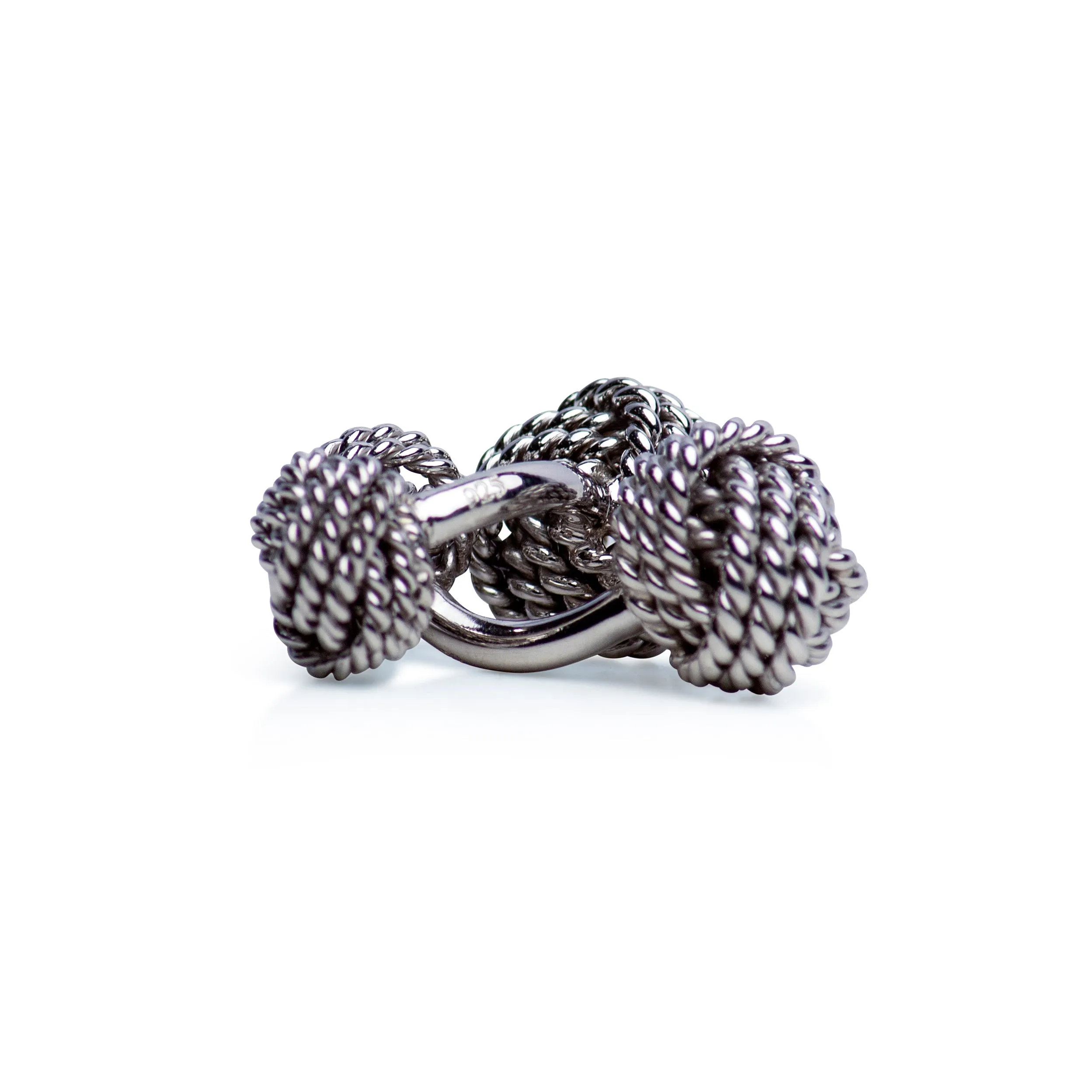 Silver Love Knot Cufflinks