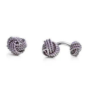 Silver Love Knot Cufflinks