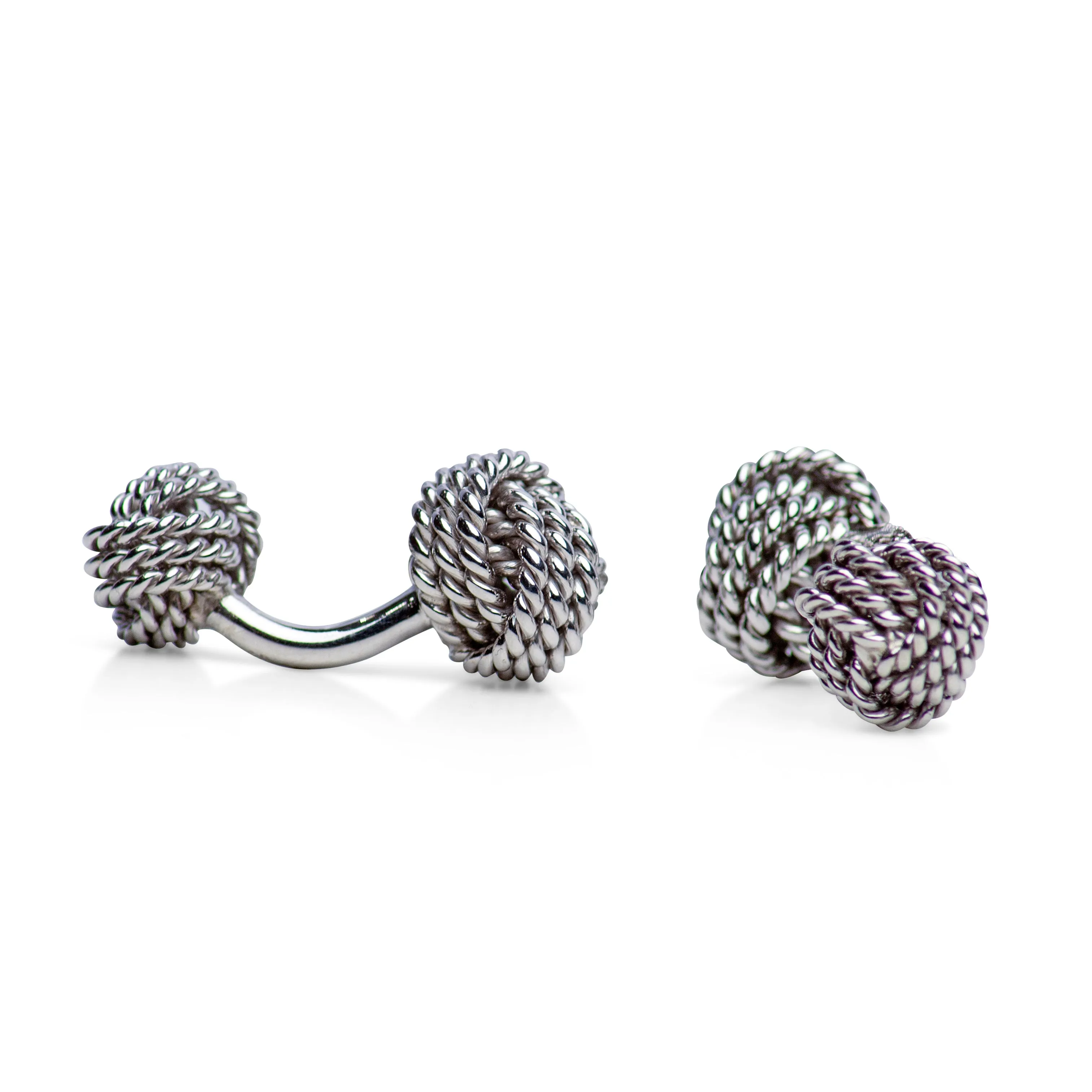 Silver Love Knot Cufflinks