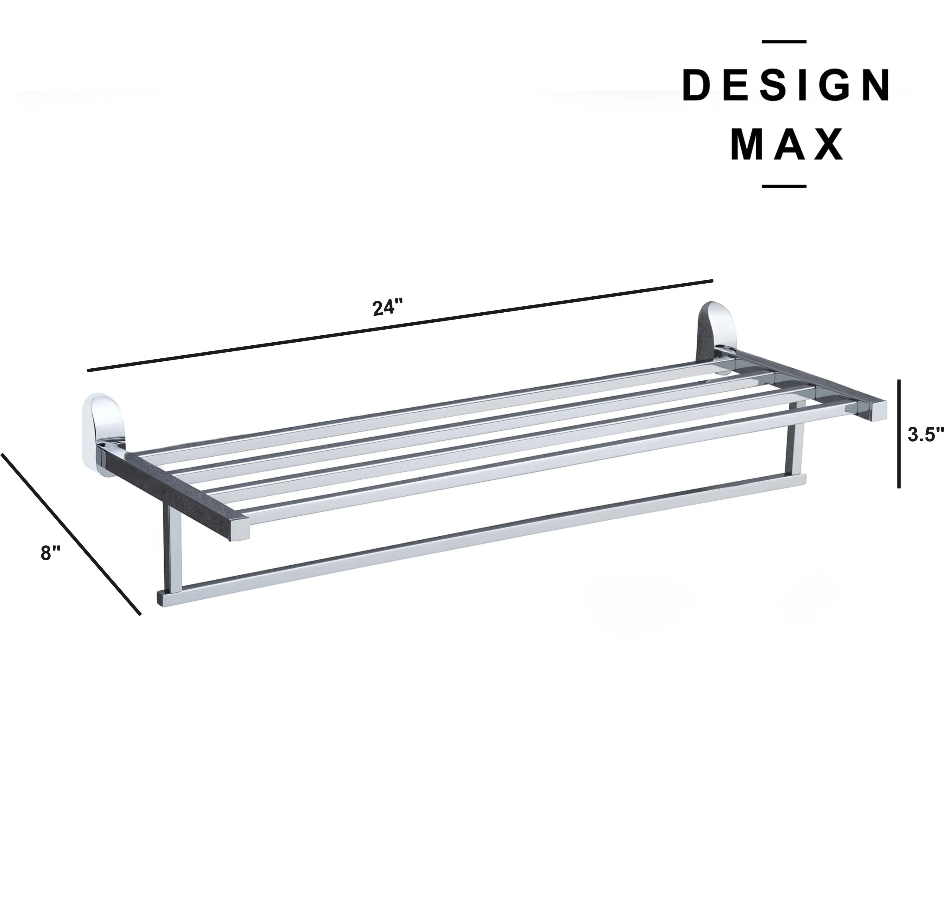 Sleek Chrome Towel Holder
