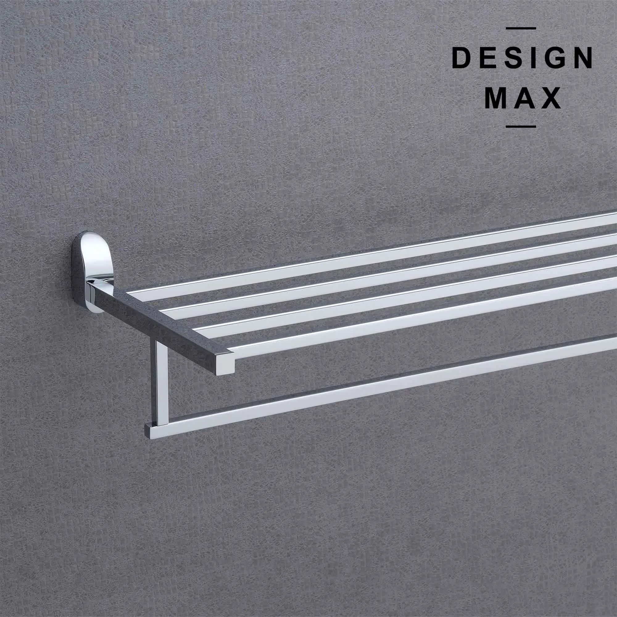 Sleek Chrome Towel Holder