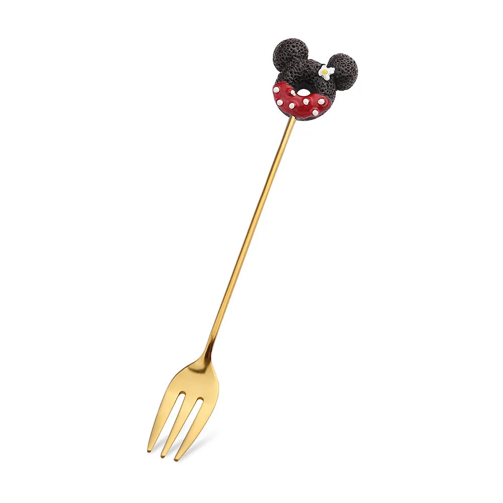 Small Spoon Dessert Fork Donut Spoon Lollipop Macaron Spoon Small Spoon Mouse Head