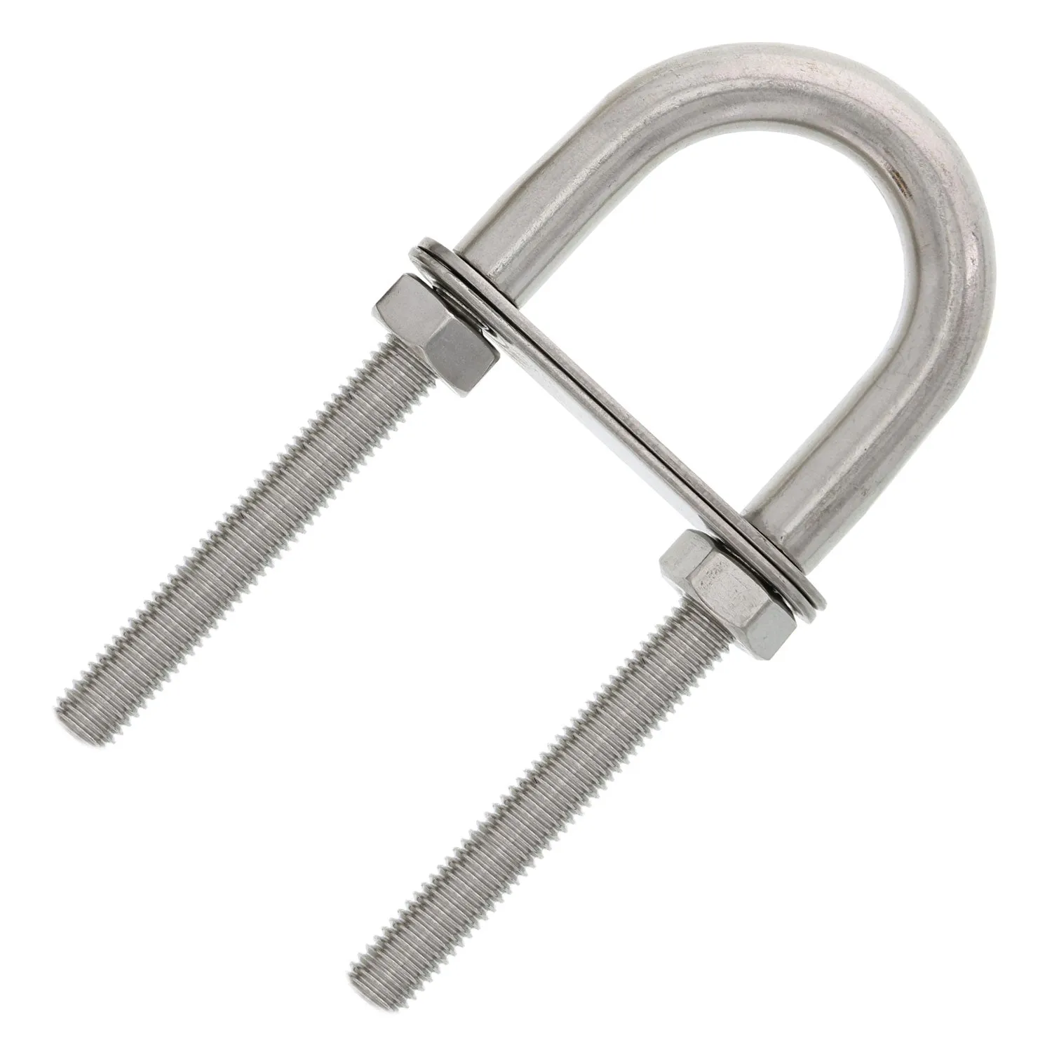 Stainless U-Bolts With Oversized Head, Metric