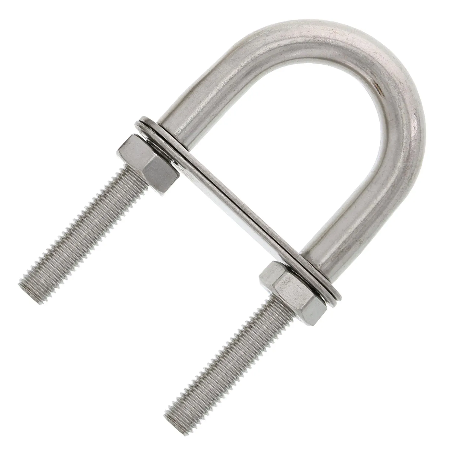 Stainless U-Bolts With Oversized Head, Metric