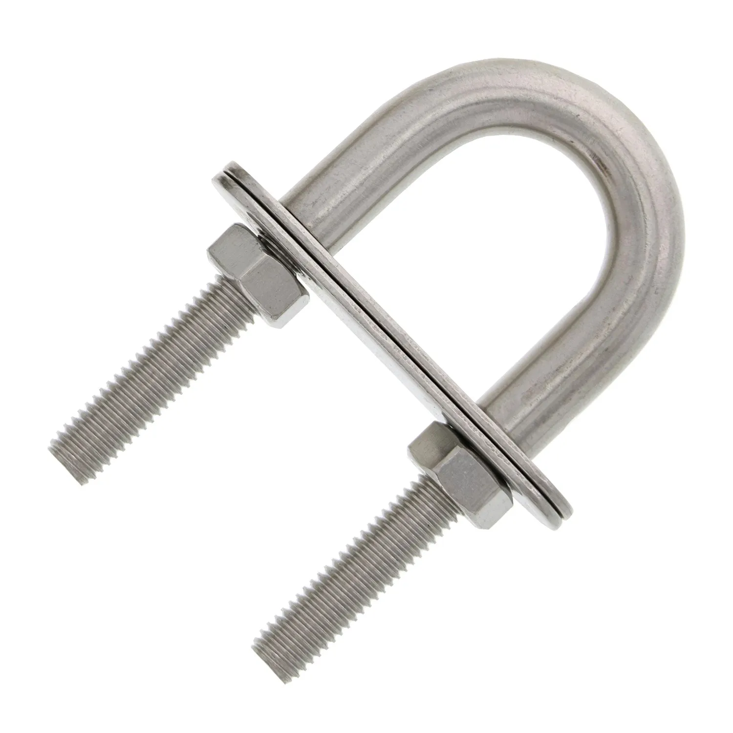 Stainless U-Bolts With Oversized Head, Metric