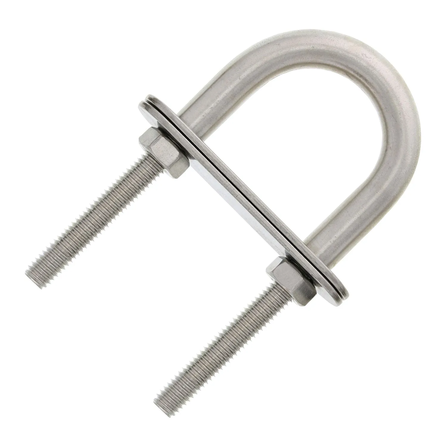 Stainless U-Bolts With Oversized Head, Metric