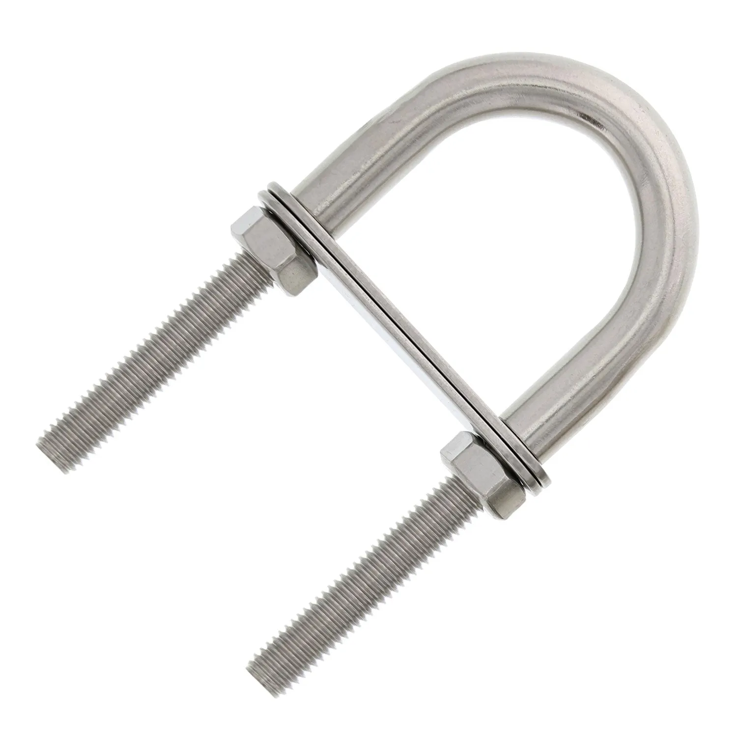 Stainless U-Bolts With Oversized Head, Metric