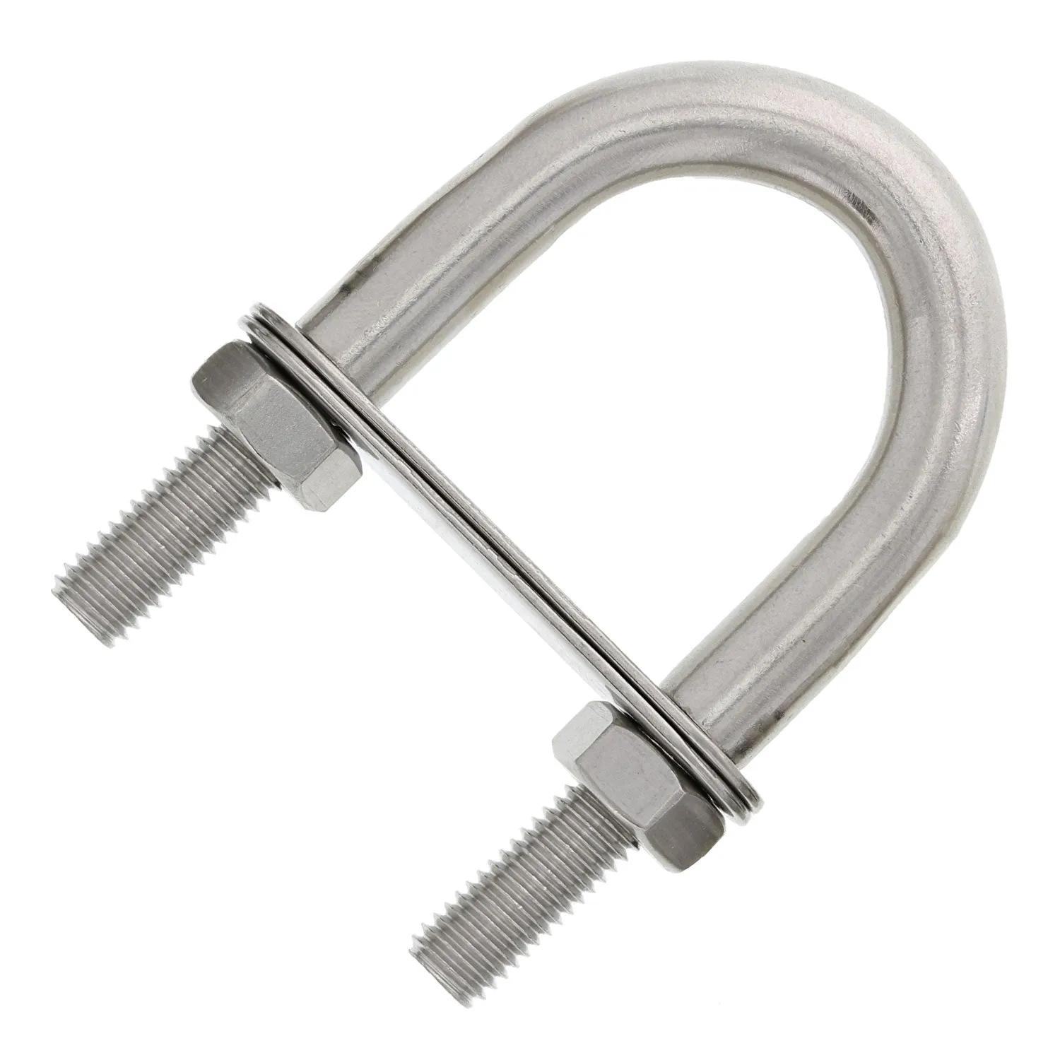 Stainless U-Bolts With Oversized Head, Metric
