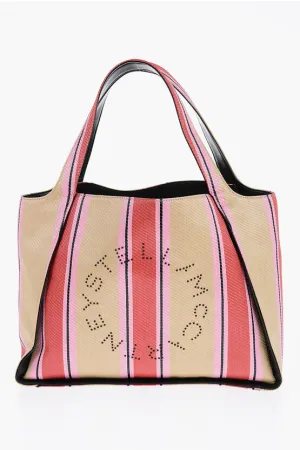 Stella McCartney Striped Raffia Tote Bag Unica One size