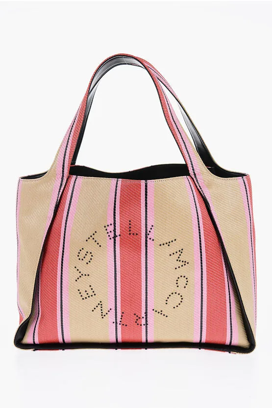 Stella McCartney Striped Raffia Tote Bag Unica One size