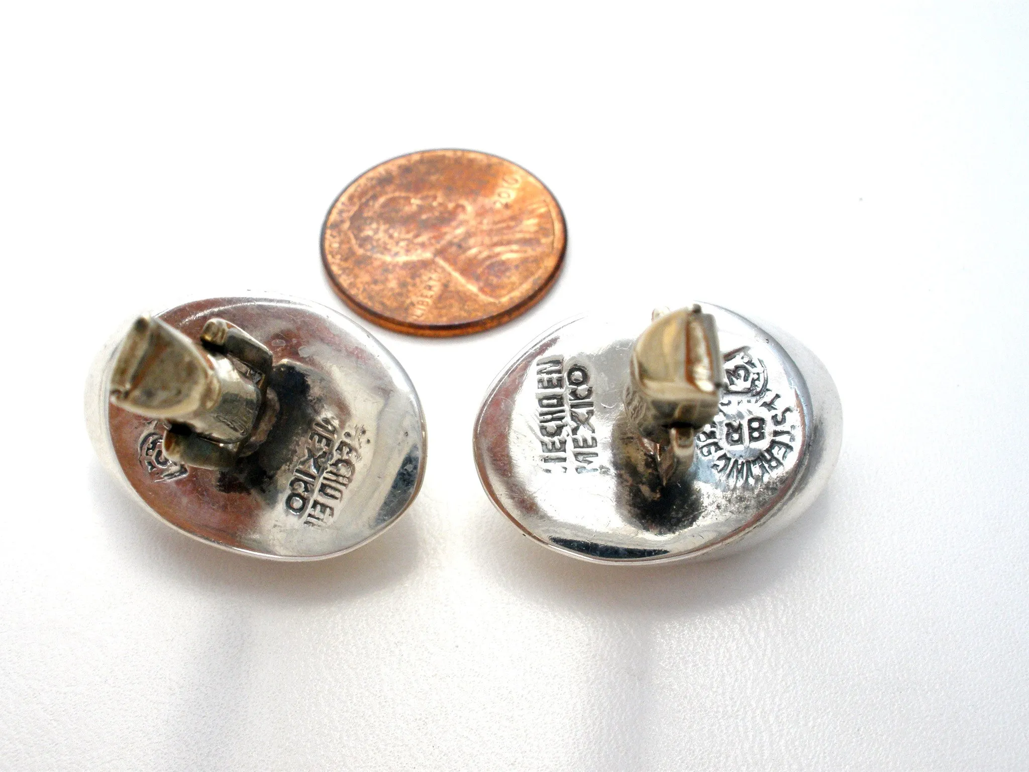 Sterling Silver Cufflinks with Tiger's Eye Gemstones