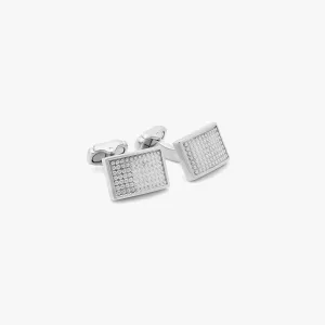 THOMPSON Satin Dot Curve cufflinks