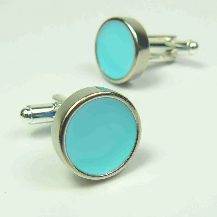 Turquoise Sea Cufflinks (LG13)