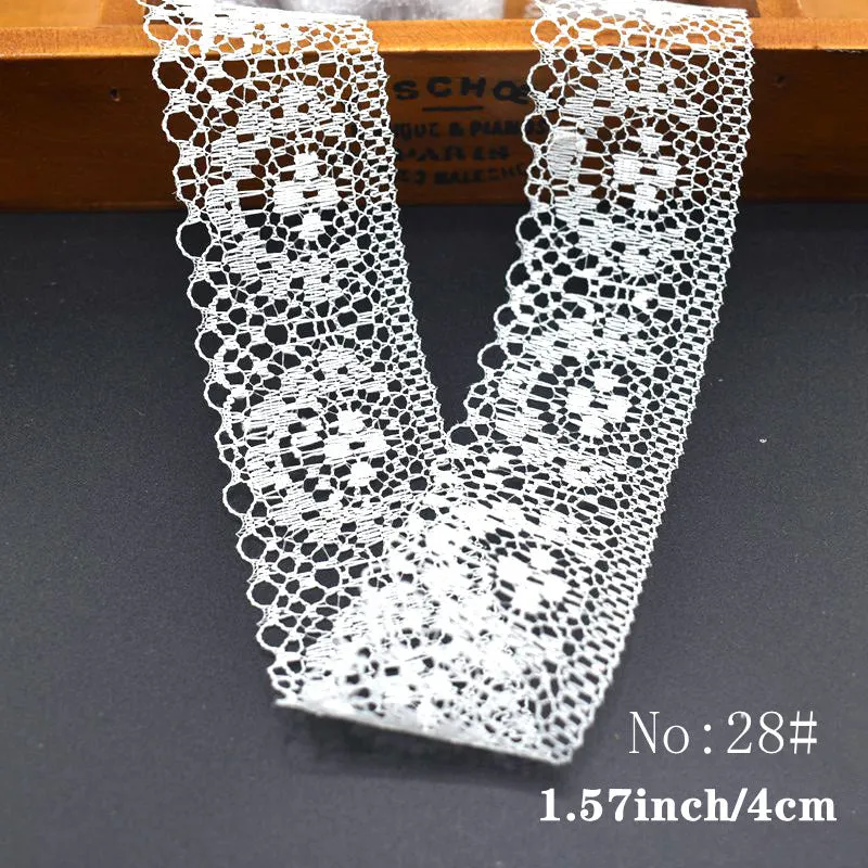 White Mesh Lace Trim Ribbon  Perfect for DIY Crafts